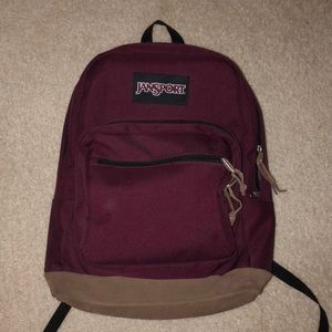 Burgundy/Maroon Jansport Original Backpack